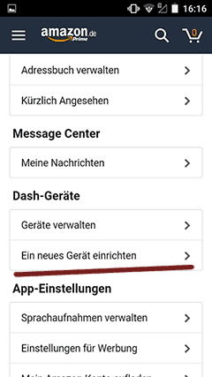 Amazon App Dash Geräte