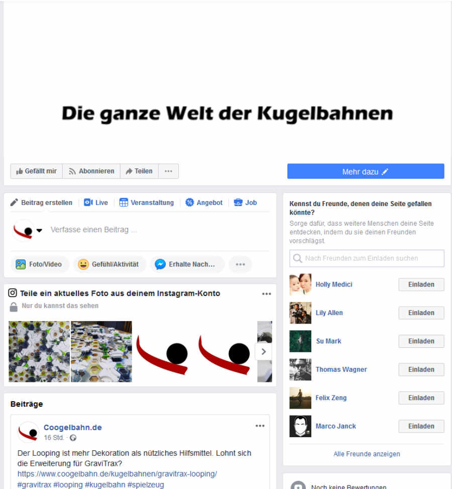 coogelbahn.de auf Facebook